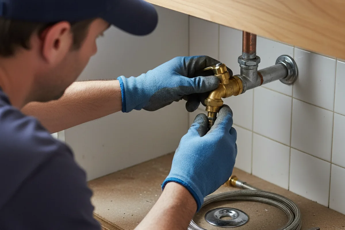 Shutoff valve and fitting work during Repiping in Kawkawlin